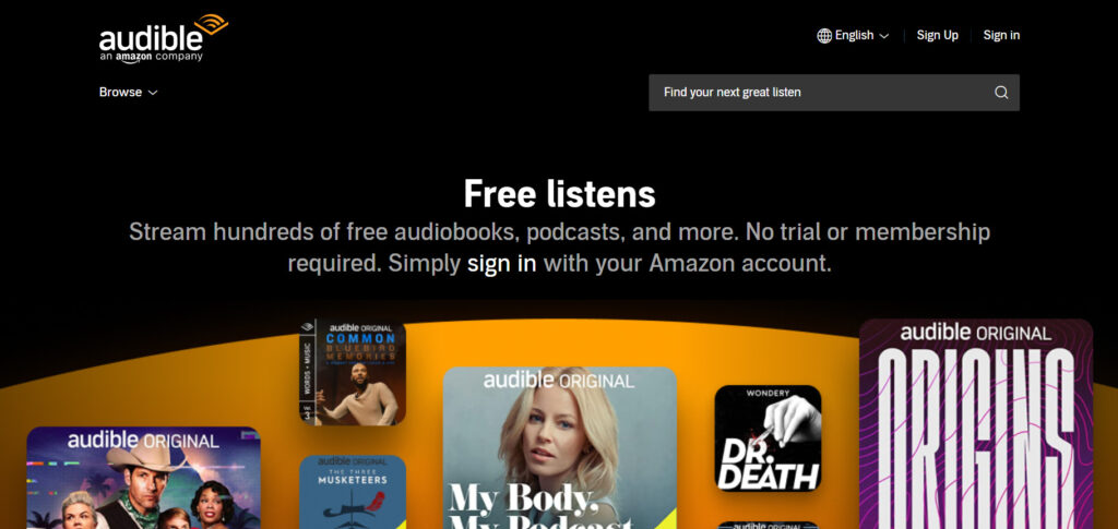 Audible Free Catalog